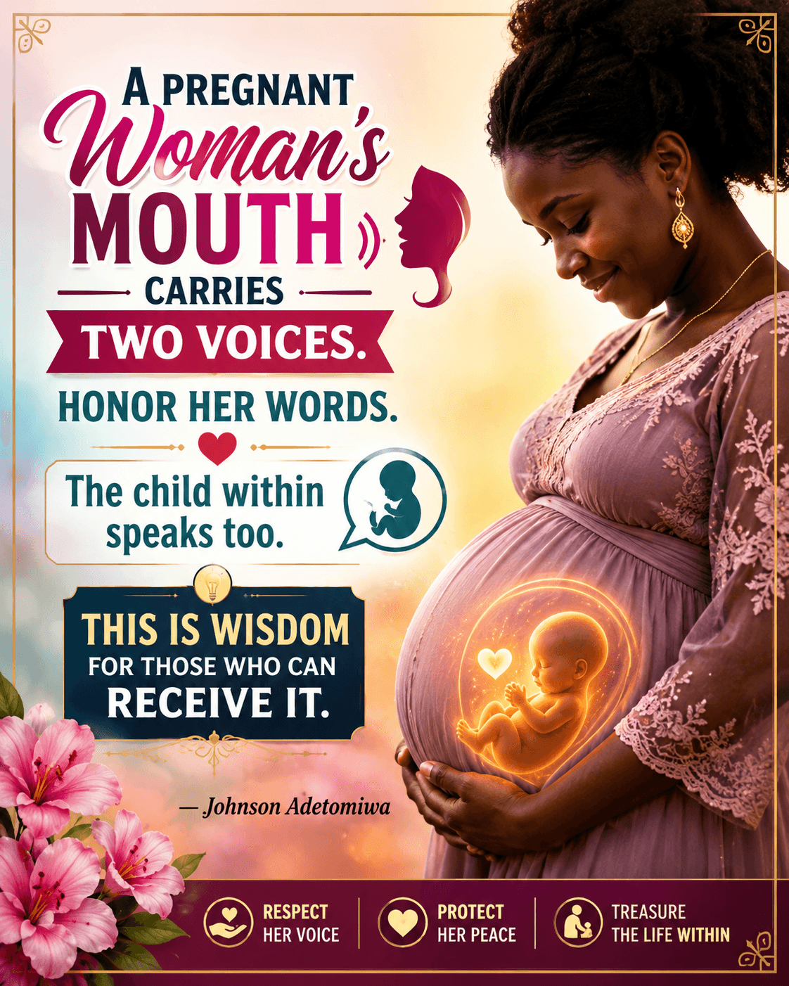 A PREGNANT WOMAN'S MOUTH 