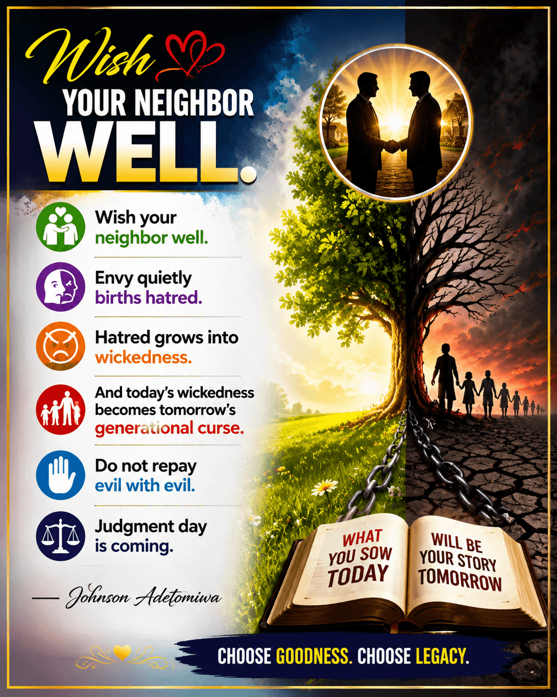 DO NOT REPAY EVIL WITH EVIL