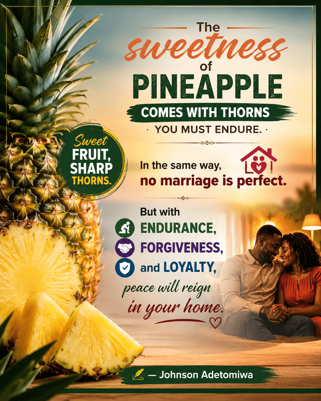 NO MARRIAGE IS PERFECT 