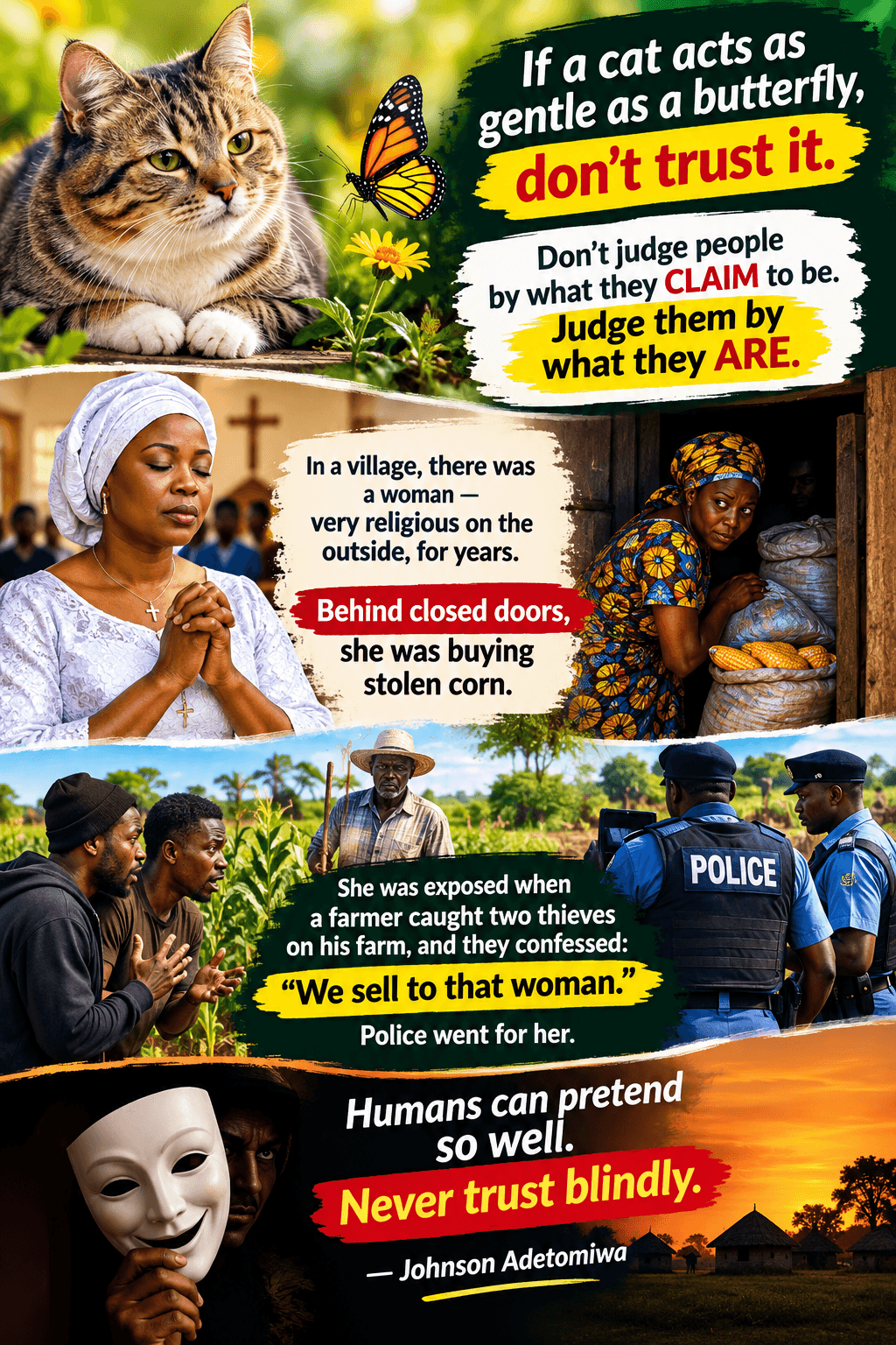 NEVER TRUST BLINDLY 