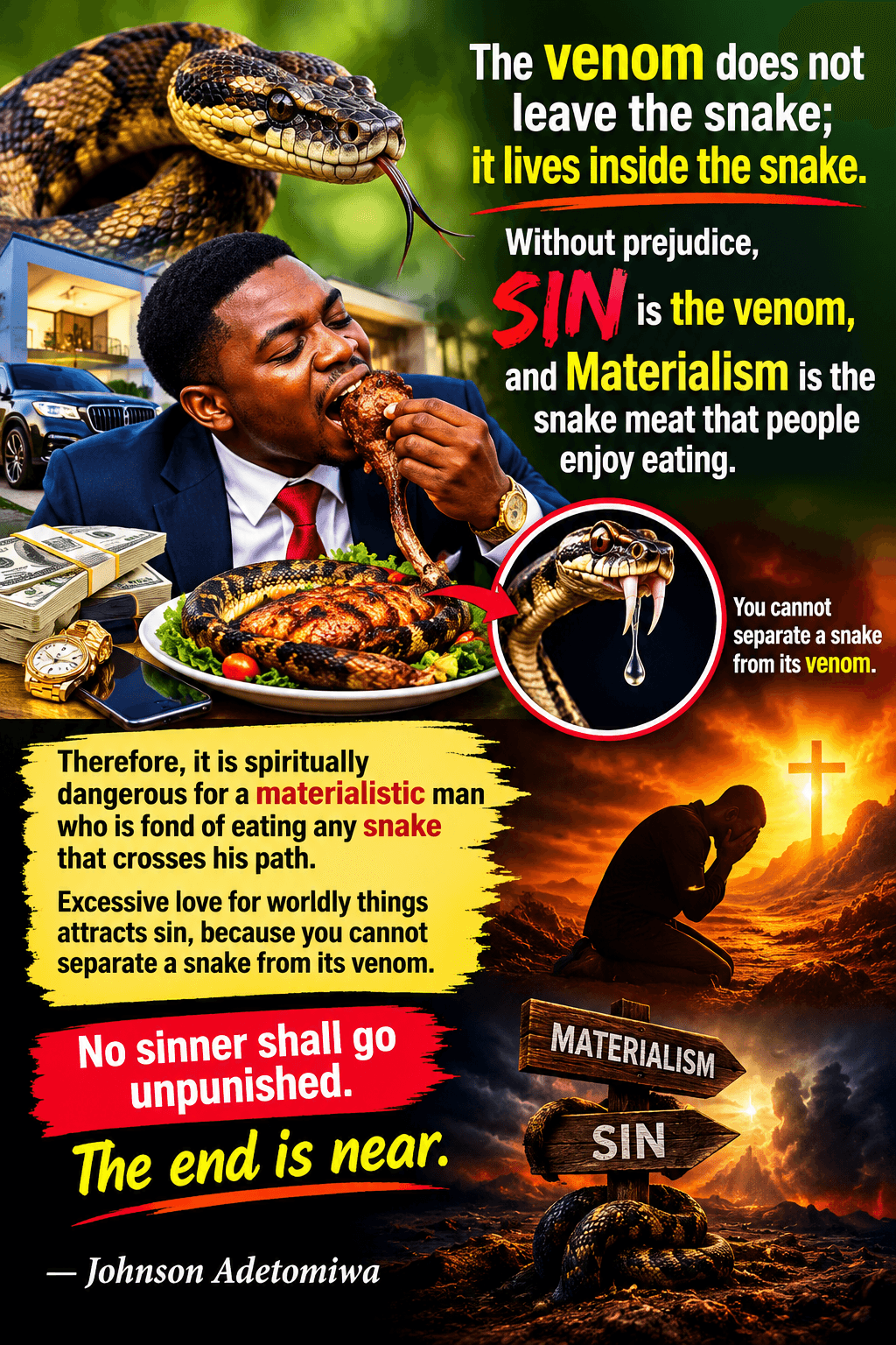 THE SNAKE AND  IT'S  VENOM 