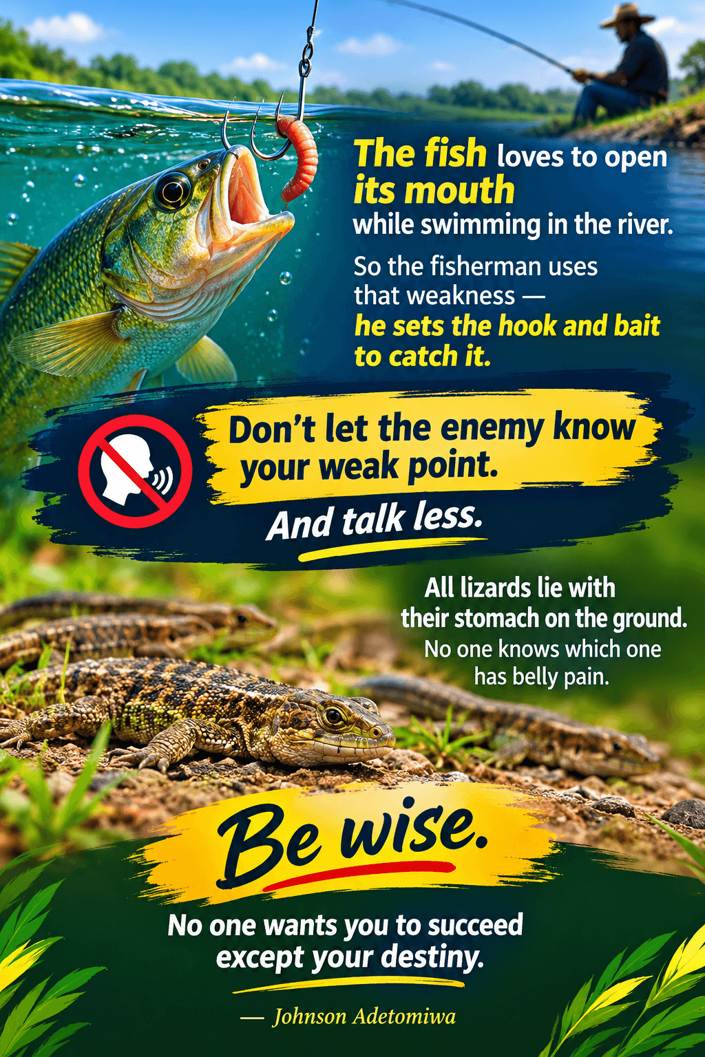 DON'T LET ENEMY KNOW YOUR WEAK POINT